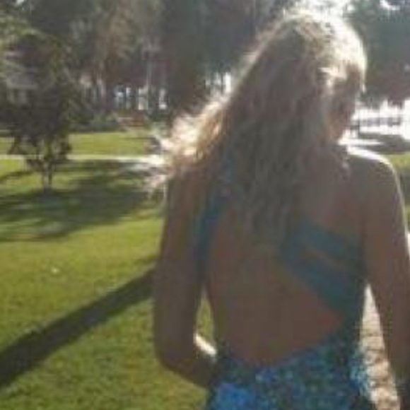 Shiny Sequined Prom Dress - Picture 4 of 6